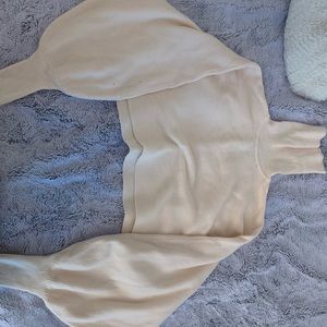 Cropped turtle neck sweater